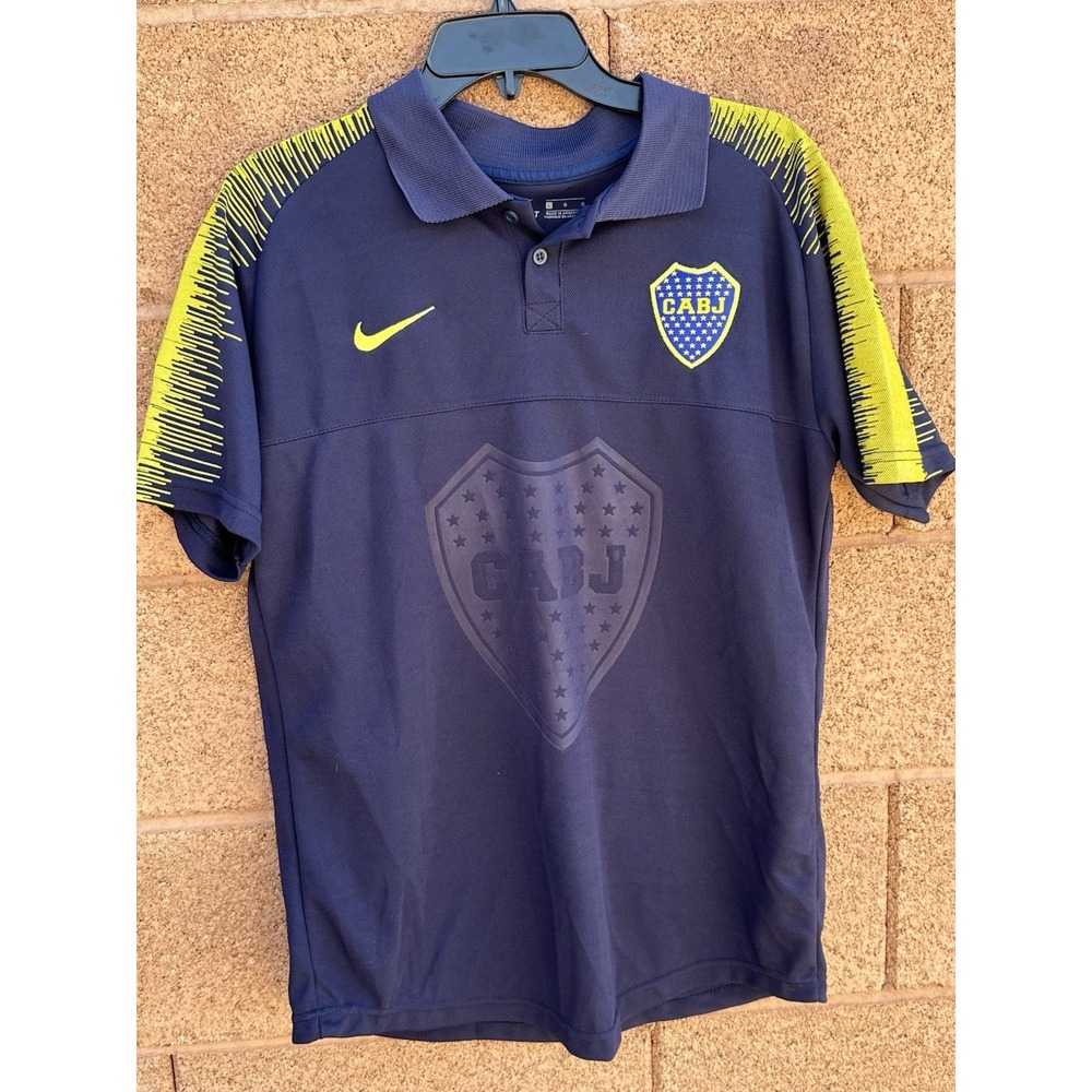 BOCA Juniors Large Vintage jersey shirt Argentina Nike Puff Print And Patch